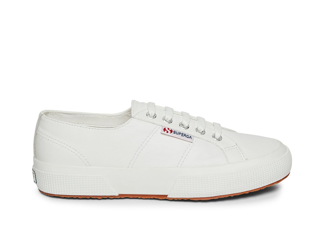 Superga Sneakers Womens - 2750 Naplngcotu Leather - White - CIPLV7561